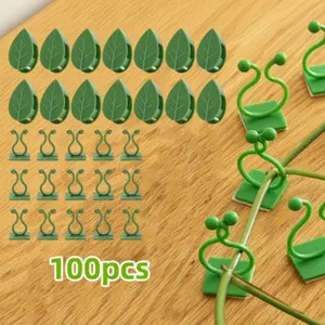 Set of 100 Wall-Mounted Plant Clips for Climbing Vines, Including Hooks for Securing Pothos. These Green Decor Additions Come with Cable Holders, Perfect for Indoor Plants And Home Gardening flower filler tiktokshopspringglowup