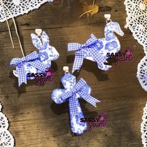 Blue Toile Collection Freshie - Effective Air Freshener with Aroma Therapy for a Refreshing  Smell-Vintage-Granny Chic-SASSY SAINT