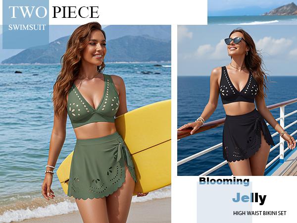 Blooming Jelly Womens Tummy Control One Piece Swimsuit Full Coverage Swim Suits 2026 Slimming Bathing Suit
