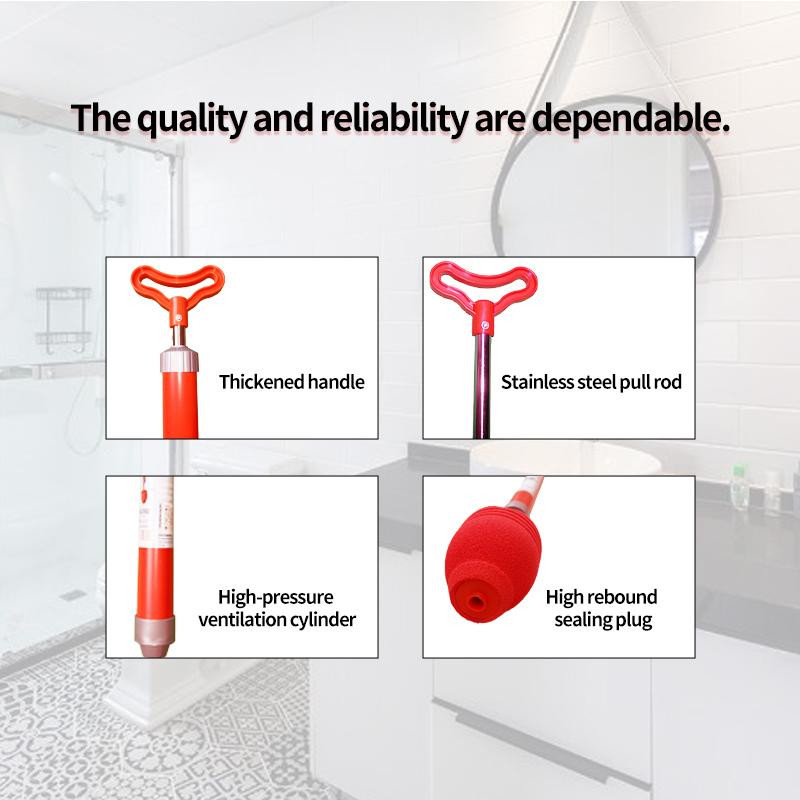 All-Purpose Toilet Unclogging Tool: Nemesis for KitchenSewer and Bathroom Clogs, New High-Power UncloggingGadget