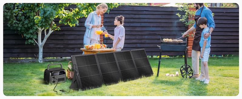 Holiday Haul CTOLITY SP200 Foldable 200W Solar Panel 20.5V High-Efficiency USB Output for Outdoor Camping RV Power Station with MC4 Connectors & 45W Fast Charging Waterproof Portable Durable Smartphone - Emergency