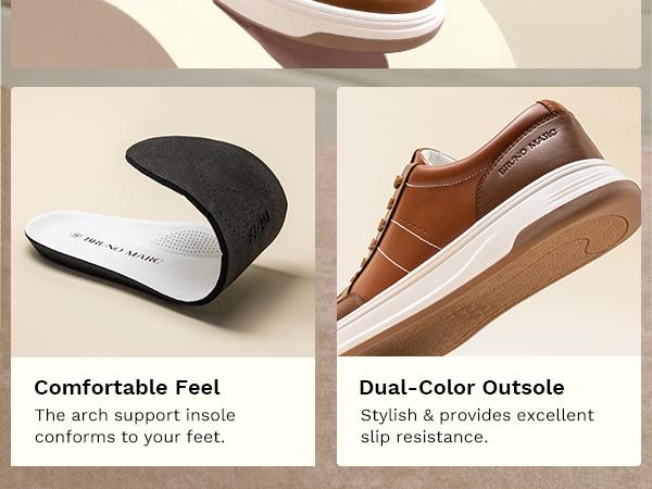 BRUNO MARC Men's Low-Top Lace-Up Platform Sneakers - Breathable Mesh Athletic Footwear, Casual Sports Shoes for Daily Wear
