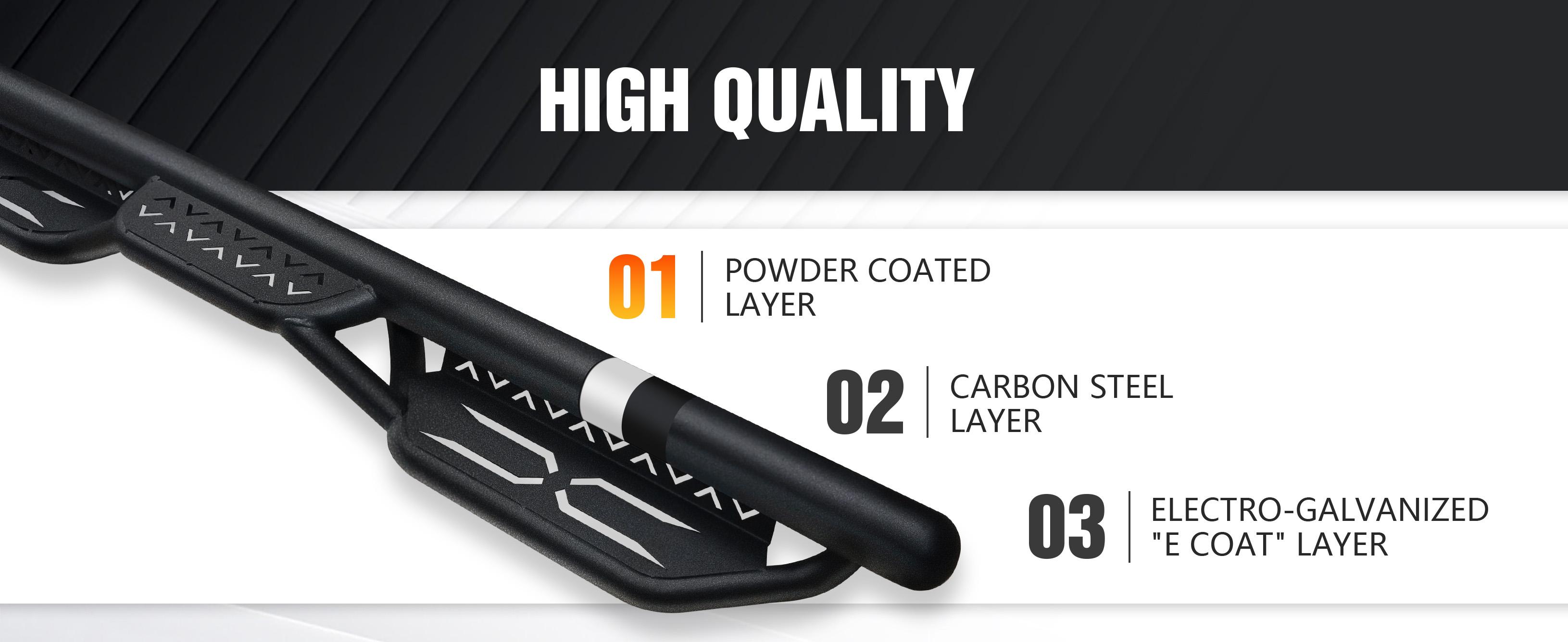 Cars Accessories Running Boards for Toyota Tacoma Compatible with 2005-2023 Toyota Tacoma Double Cab & Crew Cab (4 Full-Size Doors) | Yzona