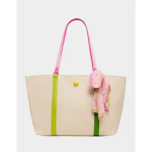 Betsey Johnson MISS MATCH TOTE NATURAL MULTI