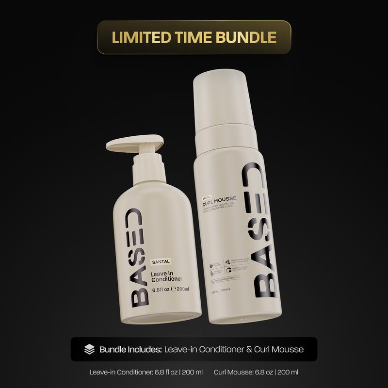 BASED Hydration & Volume Duo | Leave-In Conditioner & Curl Mousse Bundle