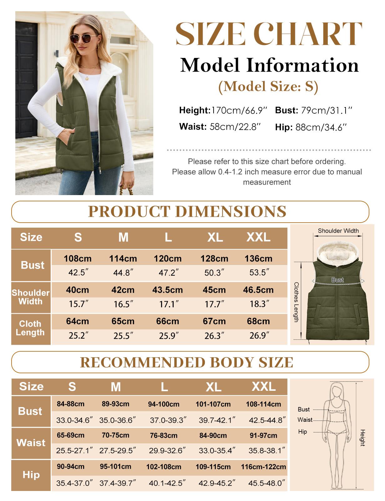 UMIPUBO Womens Sherpa Fleece Vest Warm Sleeveless Jacket 2025 Winter Coat Fall Zip Up Hoodie Reversible Outwear with