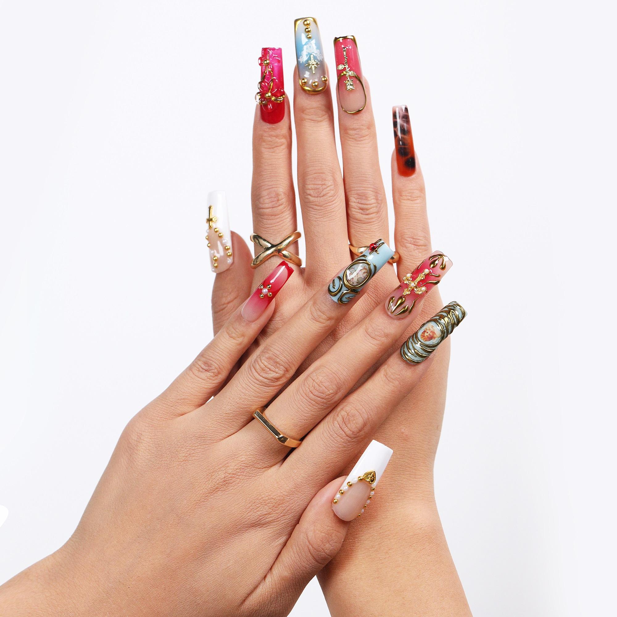 NailVesta Next Gen Collection – 100% Handcrafted 3D Press-On Nails | Reusable, Long-Lasting, Salon-Quality