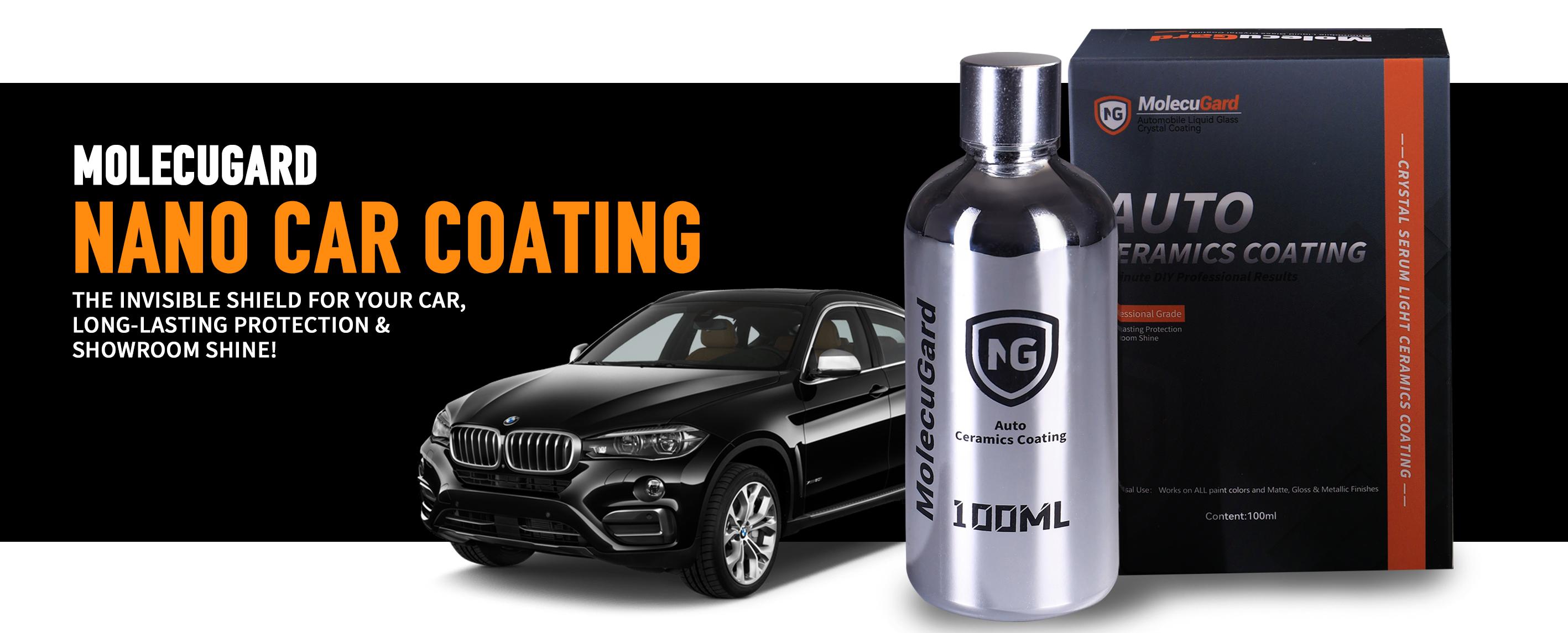MolecuGard Auto Ceramics Coating -AdvancedQuick Acting Coating Agent with Dust Proof &Glazing Effects -Long Lasting Car Paint WaxingSolution for Showroom Shine