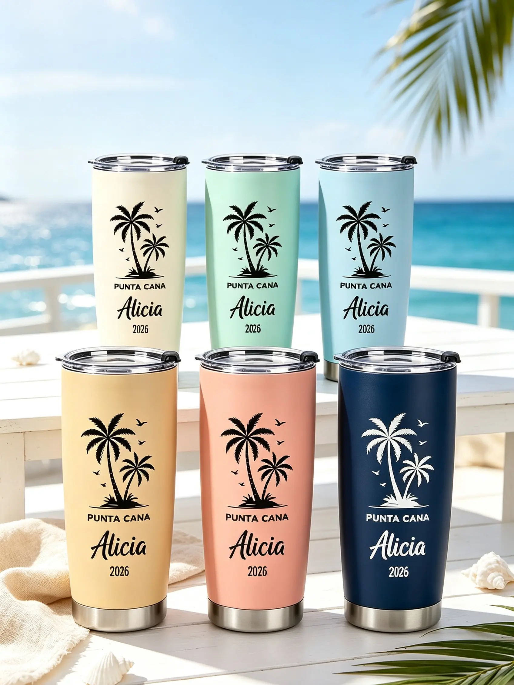 Personalized Custom Engraved Stainless Steel Insulated Tumbler Mug - Kitchenware Drinkware Vacuum Flask for Beach, Camping