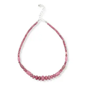 Mine Finds by Jay King 18-1/4" Argentinian Rhodonite Beaded Necklace