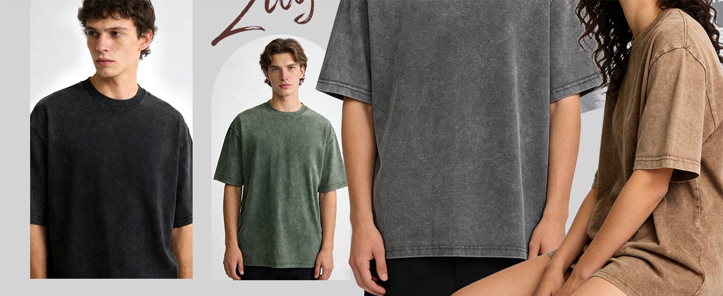 Men's Cotton T-Shirts Oversized Unisex Short Sleeves Casual Loose Wash Solid Basic Tee Tops Streetwear Tshirts Men's Cotton T-Shirts Oversized Unisex Short Sleeves Casual Loose Wash Solid Basic Tee Tops Streetwear Tshirts
