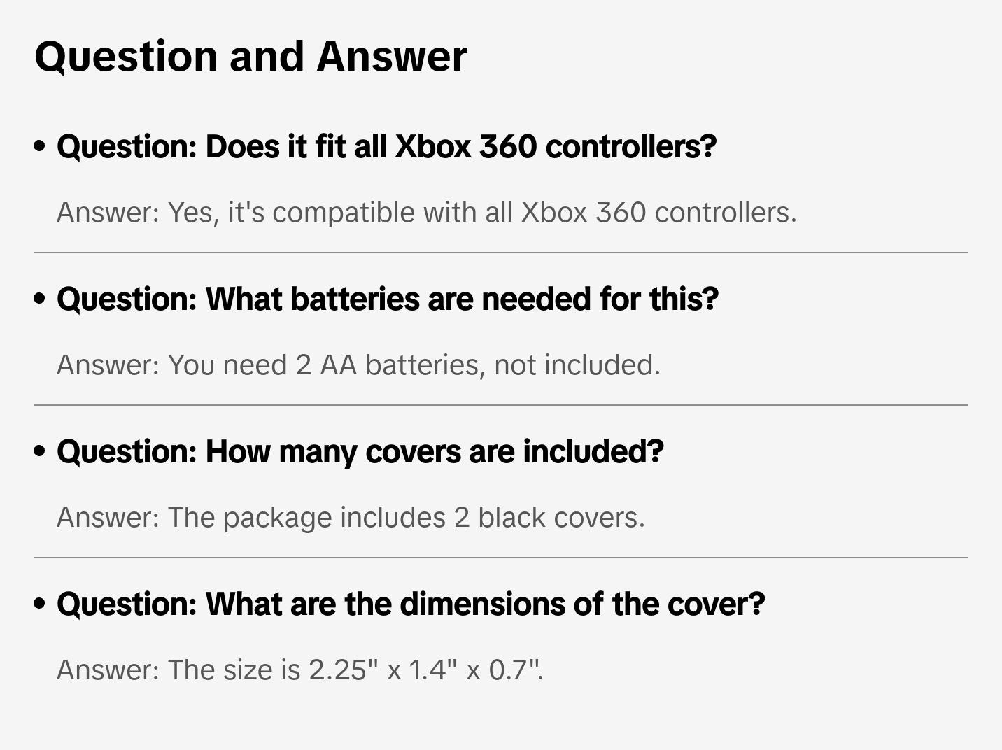 2x black battery pack cover shell case kit for an XBOX 360 wireless controller.