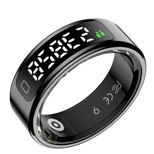 R11C Smart Ring for Dad Track Heart Rate Sleep Health Fitness Tracker Period Reminder Camera Control Perfect Gift for Dad Husband Remote
