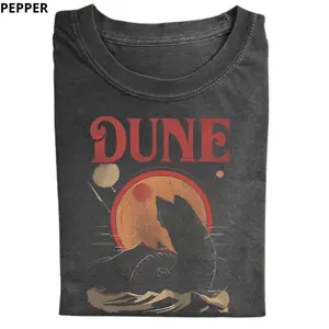 The Retro Dune Sandworm and Muad'dib Unisex Shirt, For Men And Women Size S-3XL, Gift for Men, Gift for Women, Crew Neck T-shirt, Trending T-shirt
