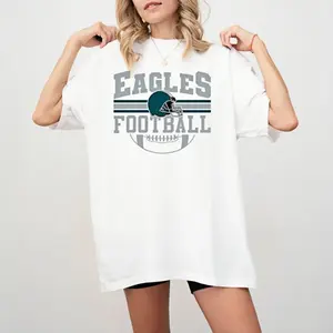 Vintage Philadelphia Football T-Shirt, Comfort Colors Philly Eagles Shirt, Eagles  Champions Shirt, Sunday Birds Football Outfit Sweatshirt Printed in USA