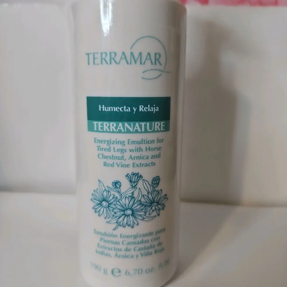 Terramar Terranature Energizing Emulsion for Tired Legs with Horse Chestnut Arnica & Red Vine Extracts 190g