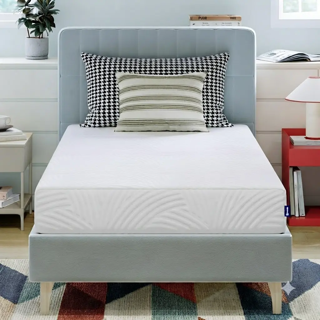 Avenco Universe 8 Inch Twin Gel Memory Foam Cooling Mattress Pressure Relief Breathable Bed in a Box Adult Bed