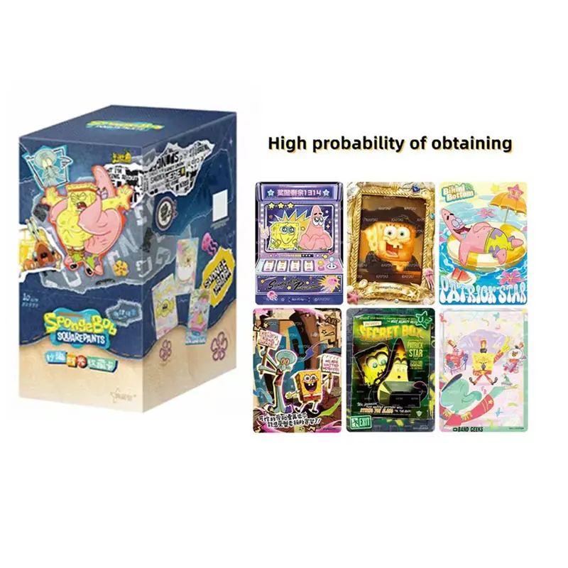 Kayou Chinese Exclusive SpongeBob SquarePants Vol.2 Collection Trading Card  Sealed Booster Box - TikTok Shop