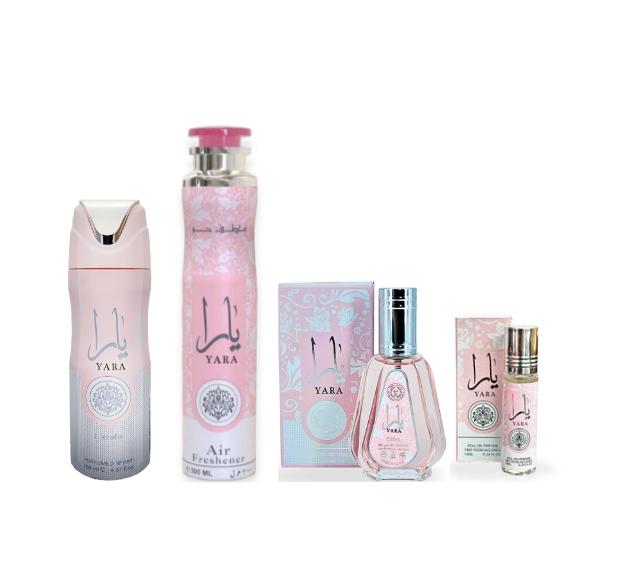 YARA 50ML + AIR FRESHENER + YARA DEODRANT + YARA OIL (4PC GIFT SET)