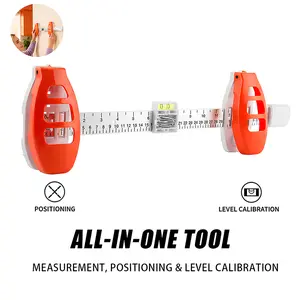 Picture Hanging Tool with Level, Picture Frame Hanging Ruler, Wall Alignment & Marking Tool, Easy Install Frame Leveling Tool for Wall Decor, Artwork, DIY Crafts & Home Organization