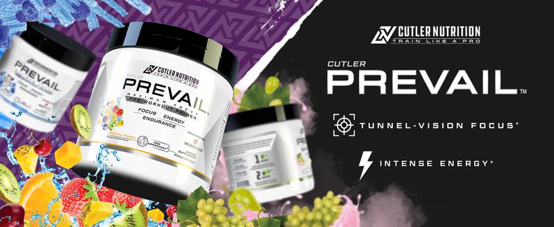 Focus Pre workout Primer Powder Supplement - PREVAIL containing L-Citrulline, Taurine, Alpha-GPC 50%, N-Acetyl L-Tyrosine, for energy levels and focus - Cutler Nutrition - 40 Servings