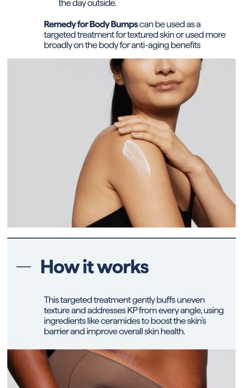 REMEDY for Body Bumps - KP Exfoliating Body Moisturizer