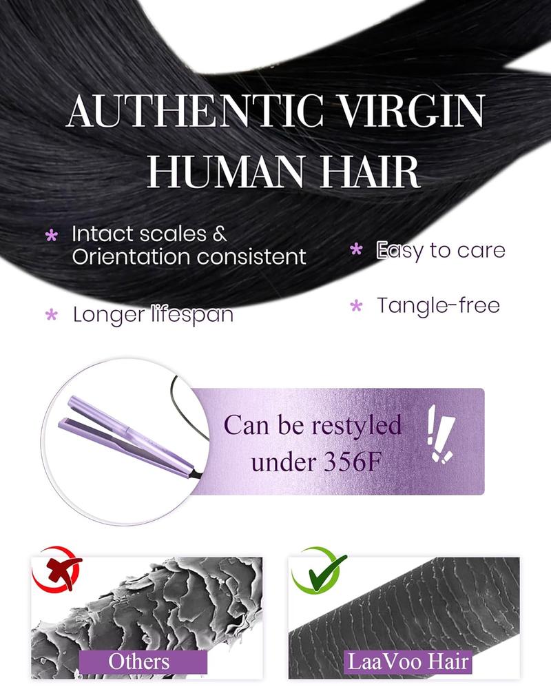LaaVoo Micro Hair Extensions Real Human Hair Micro Ring Extensions Glueless Pre Style Human hair MIcro Bead Hair Extensions  Micro Loop Hair Extensions 57 Grams TikTokShopHolidayHaul  Christmas Gift for Her
