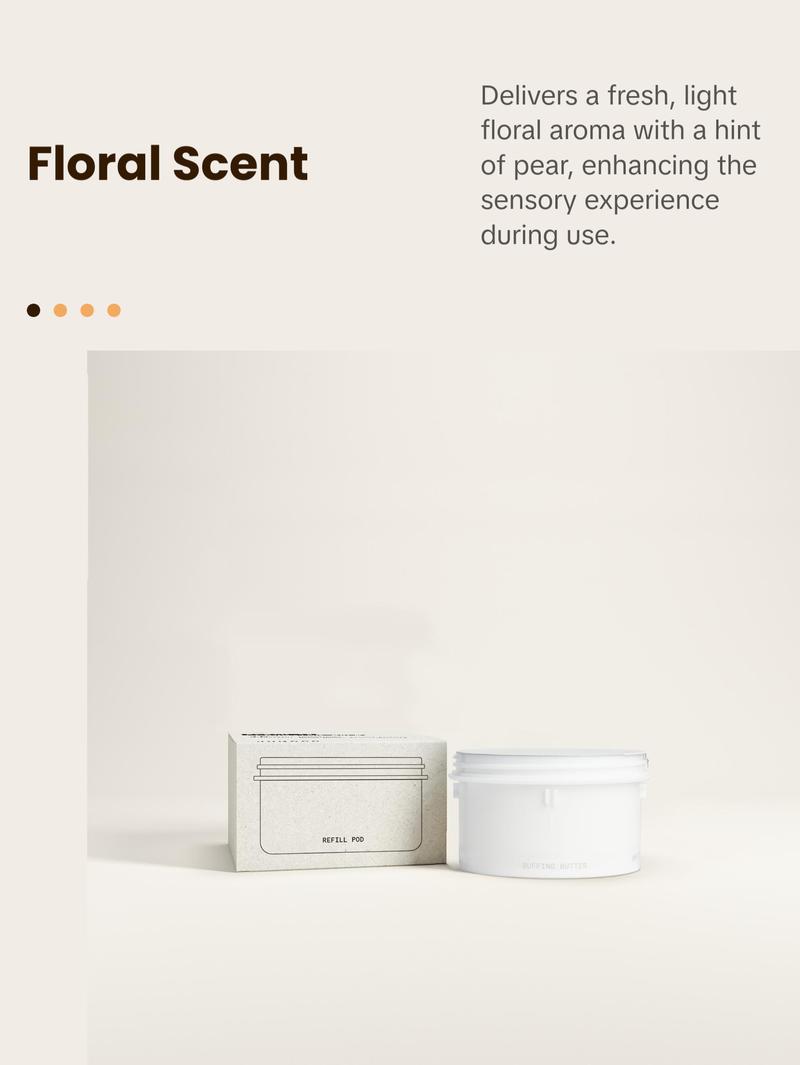 JUNOCO Refill Pod | Buffing Butter. Hydrating body scrub with Coffee Grinds and Perlite. 85gr