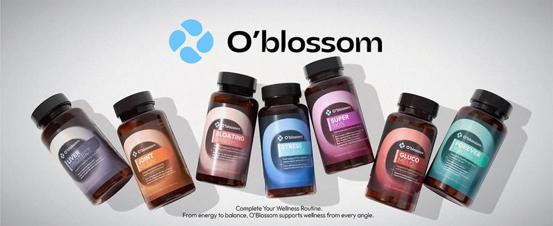 O'blossom Daily Nutrition Combo Set - 8-Piece Multi-Supplement Bundle for Everyday Health Dietary Support with Liver Health, Joint Support, and Stress Relief