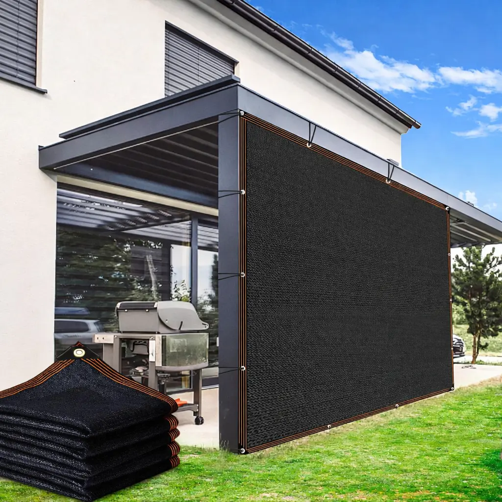 10x13ft Sun Shade Cloth 90% UV Block Shade Net, Heavy Duty Mesh Tarp with Reinforced Grommets, Outdoor Shade Cover for Patio, Pergola, Deck, Garden, Greenhouse, Fence, Canopy, Pool, Camping tiktokshopbacktoschool