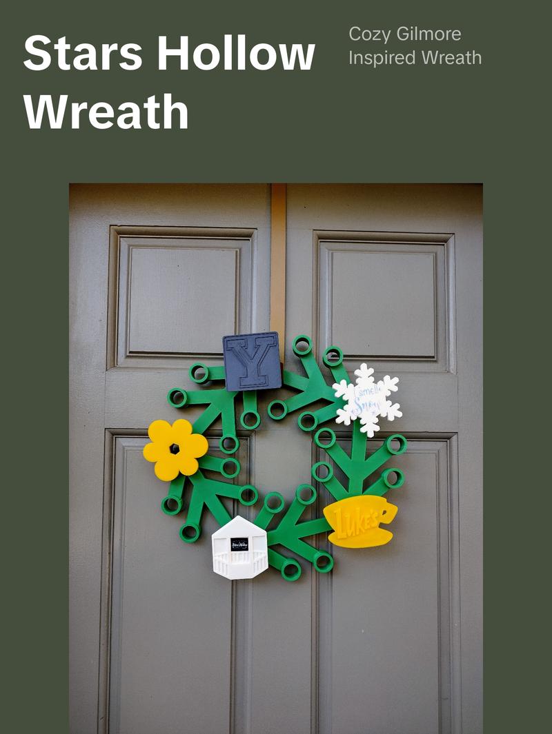 G.G. 3D-Printed Wreath – Customizable Stars Hollow-Inspired Decor G.G. 3D-Printed Wreath – Customizable Stars Hollow-Inspired Decor
