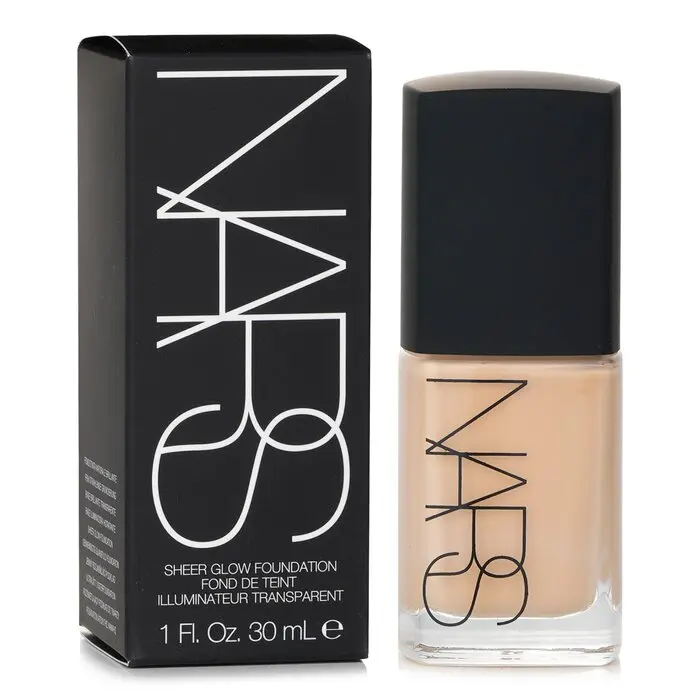 Nars Sheer Glow Cosmetic Foundation - Fiji (Light 5), Moisturizing, Hydrating, Brightening, Buildable Coverage, Makeup