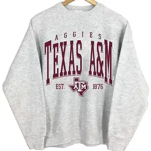 Retro Texas A & M Aggies  Est 1876 Sweatshirt Shirt Gift for Fan