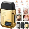 Men's 3-Blade Foil Electric Shaver Kit - Cordless USB Rechargeable 1200mAh Battery, Waterproof ABS Multifunctional Face/Body/Hair Shaver, Precision Beard Trimmer, Wet & Dry Safety Razor with Brush & Charging Cable, Gift for Boyfriend