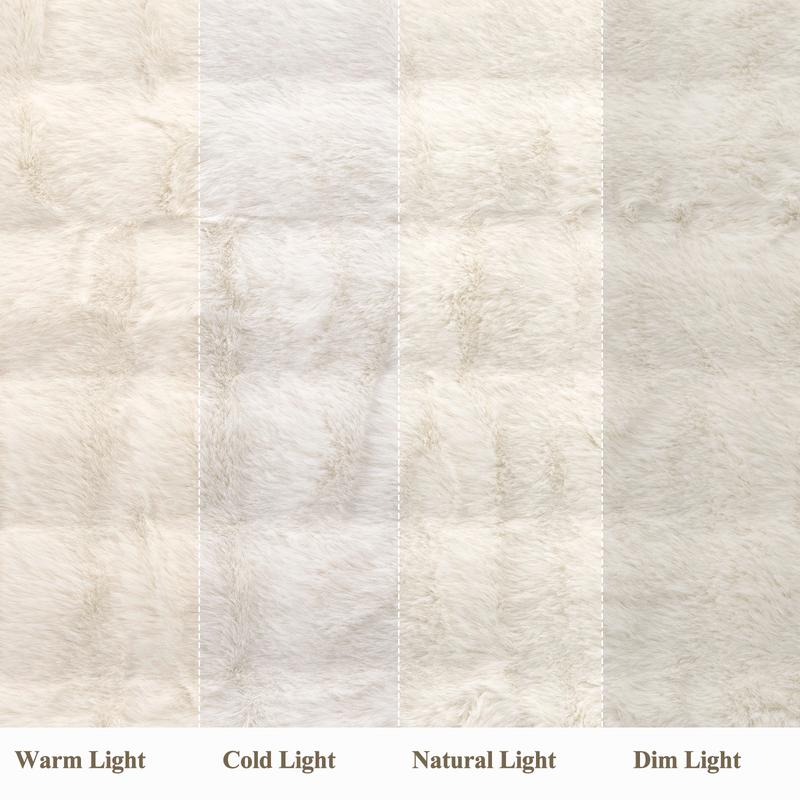 【TikTokShopHolidayHaul】LOKHOM Faux Rabbit Fur Blanket-Pillow not included- Bubble Blanket-Luxury Plush Velvet Throw, Ultra-Soft Fleece, Warm Cozy Winter Blanket for Couch-Elegant, Bed, Sofa, Lightweight, solid color comfy blanket, family gift