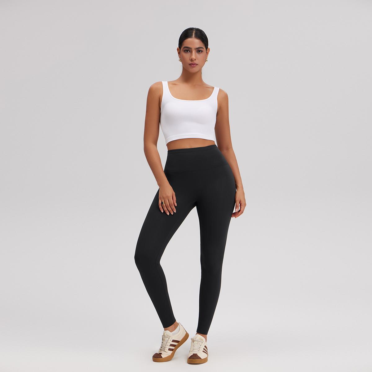 OQQ Women's Fleece Lined Leggings Weather Thick Thermal Warm Winter Butt Lift High Waist  Yoga Pants For Hiking Workout Leggings SpringStatements