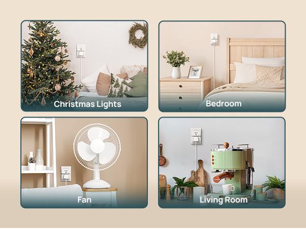 Linkind Matter Smart Plug, Work with Apple Home, Siri, Alexa, Google, SmartThings, Smart Outlet 15A/1800W Max, Smart Home Automation, APP Remote Control,Timer&Schedule, 2.4G Wi-Fi Only, 2 Pack