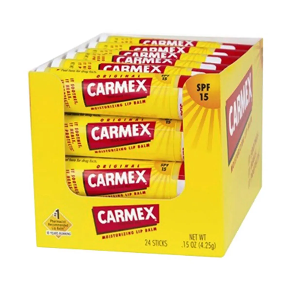 Carma Laboratories 00117-12 1.5 oz. Carmex Lip Balm, Pack Of 24