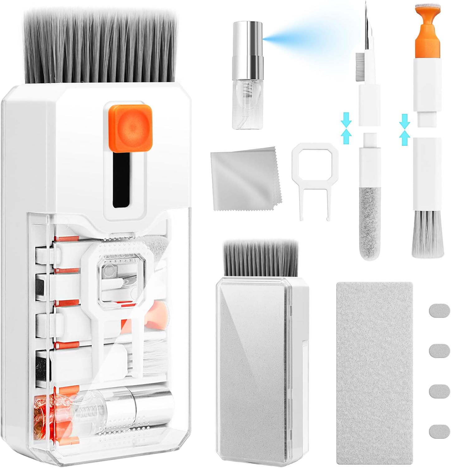 Keyboard Cleaning Kit Laptop Cleaner, 10-in-1 Computer Screen Cleaning Brush Tool, Multi-Function PC Electronic Cleaner Kit Spray for iPad iPhone Pro, Earbuds, Camera Monitor, All-in-one with Patent Keyboard Cleaning Kit Laptop Cleaner, 10-in-1 Computer Screen Cleaning Brush Tool, Multi-Function PC Electronic Cleaner Kit Spray for iPad iPhone Pro, Earbuds, Camera Monitor, All-in-one with Patent