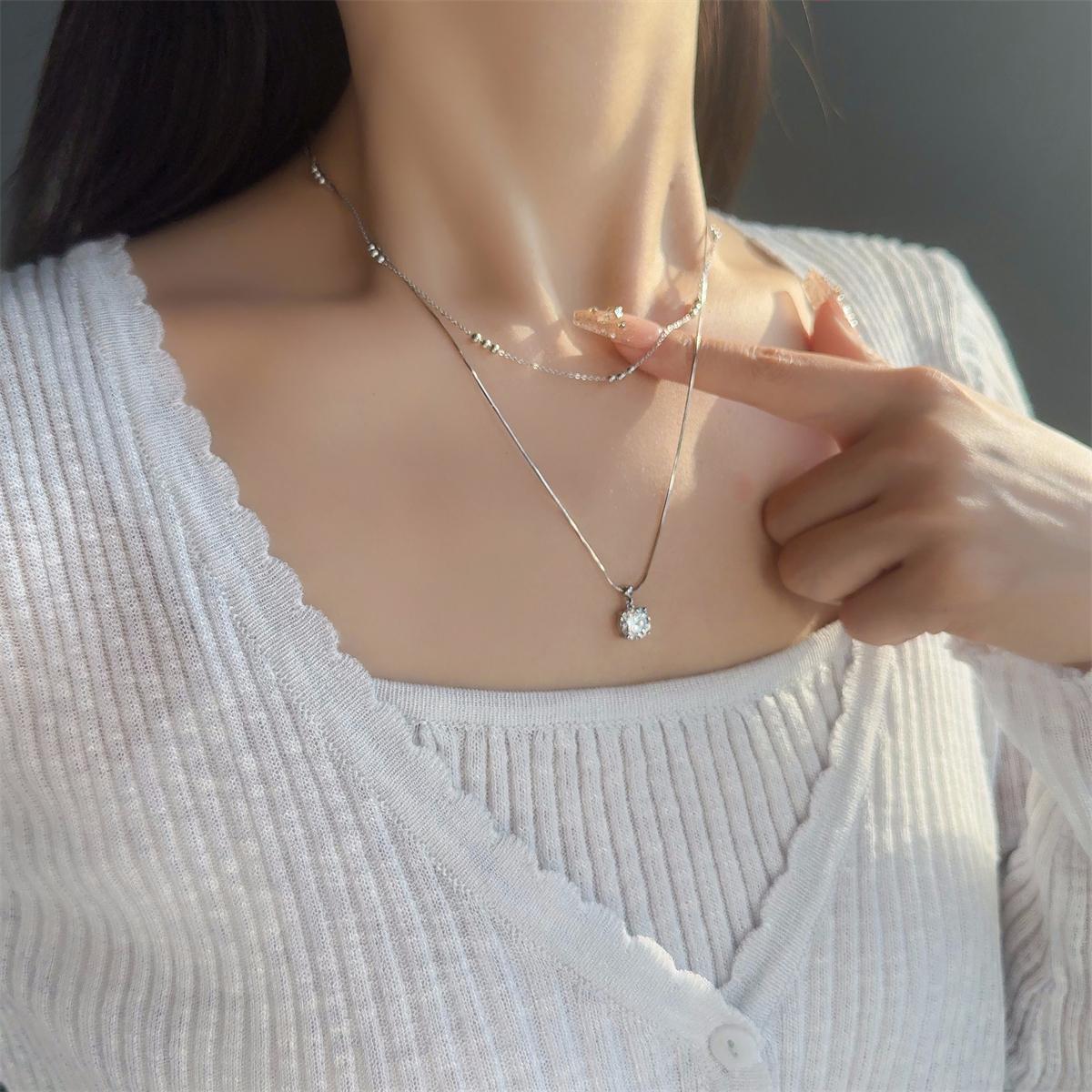 Moissanite 2ct Whispers of Love Copper Pendant Necklace Wedding Engagement Anniversary Gift for Women Moissanite 2ct Whispers of Love Copper Pendant Necklace Wedding Engagement Anniversary Gift for Women