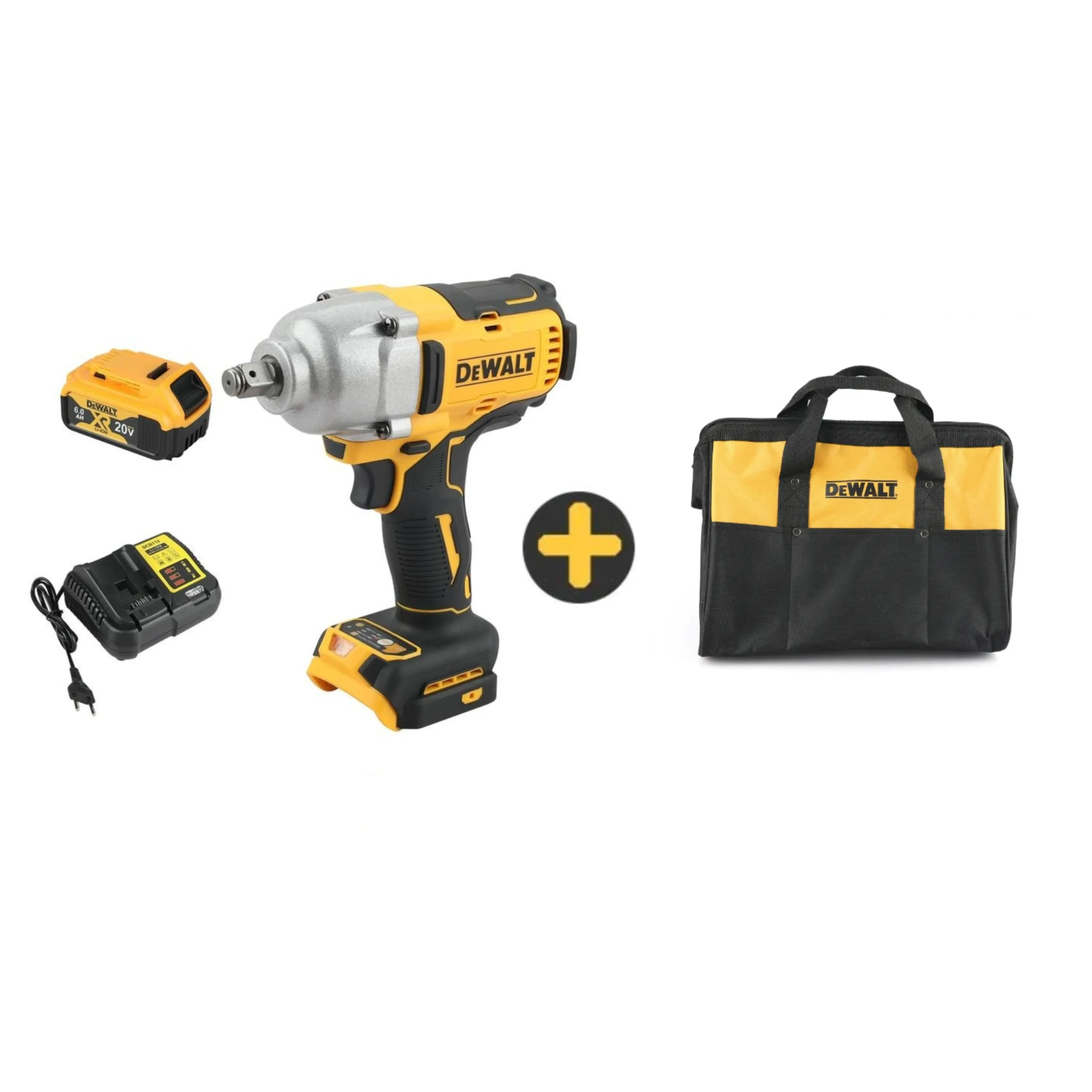 DEWALT DCF900 Electric Impact Wrench - 1/2 in Compact, 3-Speed Adjustable Tire Removal Tool for Automotive Repairs