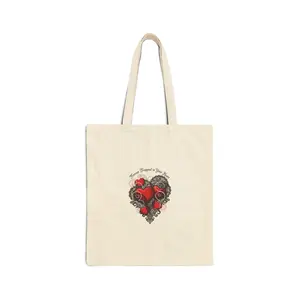 Gothic Romance Heart Tote | 80s Nostalgia, New Romantic Valentine Punk