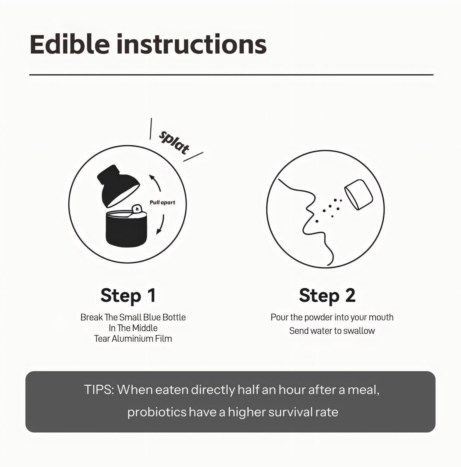 ZOOONE 30bottles*0.7oz Women's Probiotics 40 Billion CFU