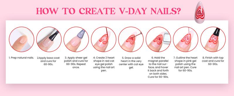 【Exclusive to TikTok】Beetles HEARTBEAT Gel Nail Polish Set,Glitter Pearl Gel Cat Eye diy salon nails at home gift Cosmetic Manicure Cutics Fall Nail Halloween Nail Black Friday Winter Nail Christmas Gift