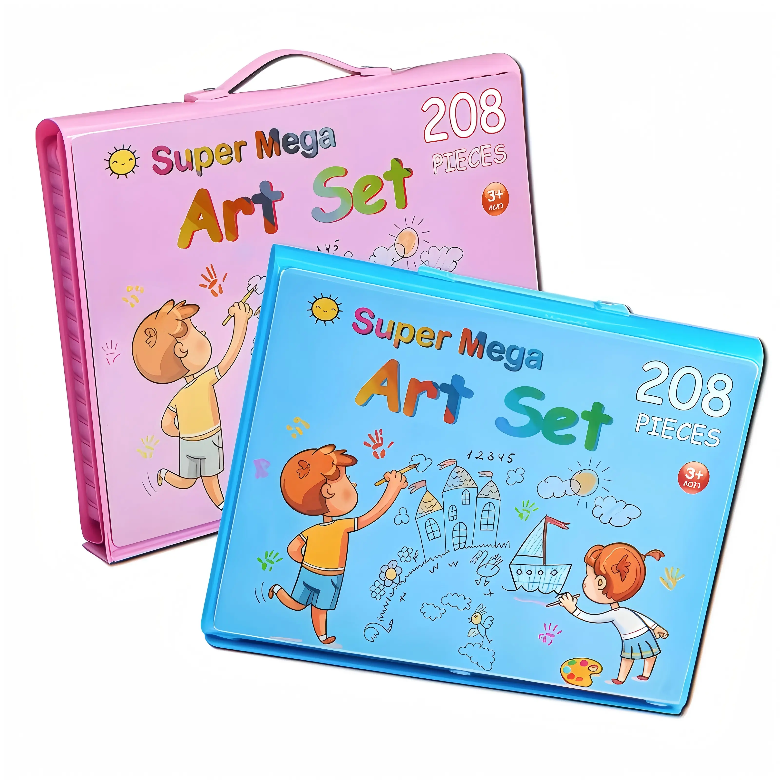 208pcs Art Set Watercolor Markers, ColoredPencils, Crayons & Pastels for Kids/Adults,Paint Pens Set, Perfect Gift for Boys and GirlsEaster, School, Drawing Beginners   Easter Gifts, Art Drawing Supplies