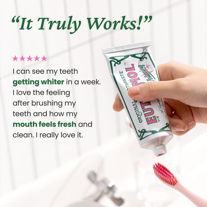 Euthymol Complete Toothpaste Set – Original Freshness, Whitening, and Tone-Up Formulas for a Korean Oral Care Routine