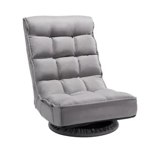 VEVOR 360° Swivel Floor Gaming Chair with 4 Adjustable Position Folding Floor Chair