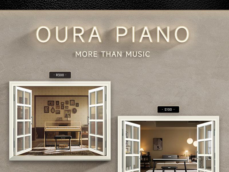 Donner OURA S300 Home Digital Piano with 88-key Graded Hammer Standard Keyboard