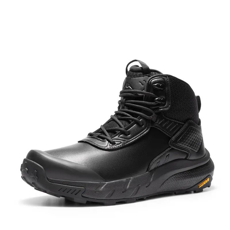 NORTIV 8 Breathable Mesh Tactical Patrol Boots, Closed Toe Black