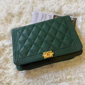 Pre-owned CHANEL 1 Bag Accessories green WOC